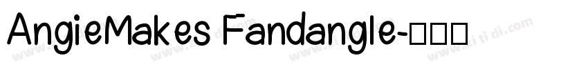 AngieMakes Fandangle字体转换